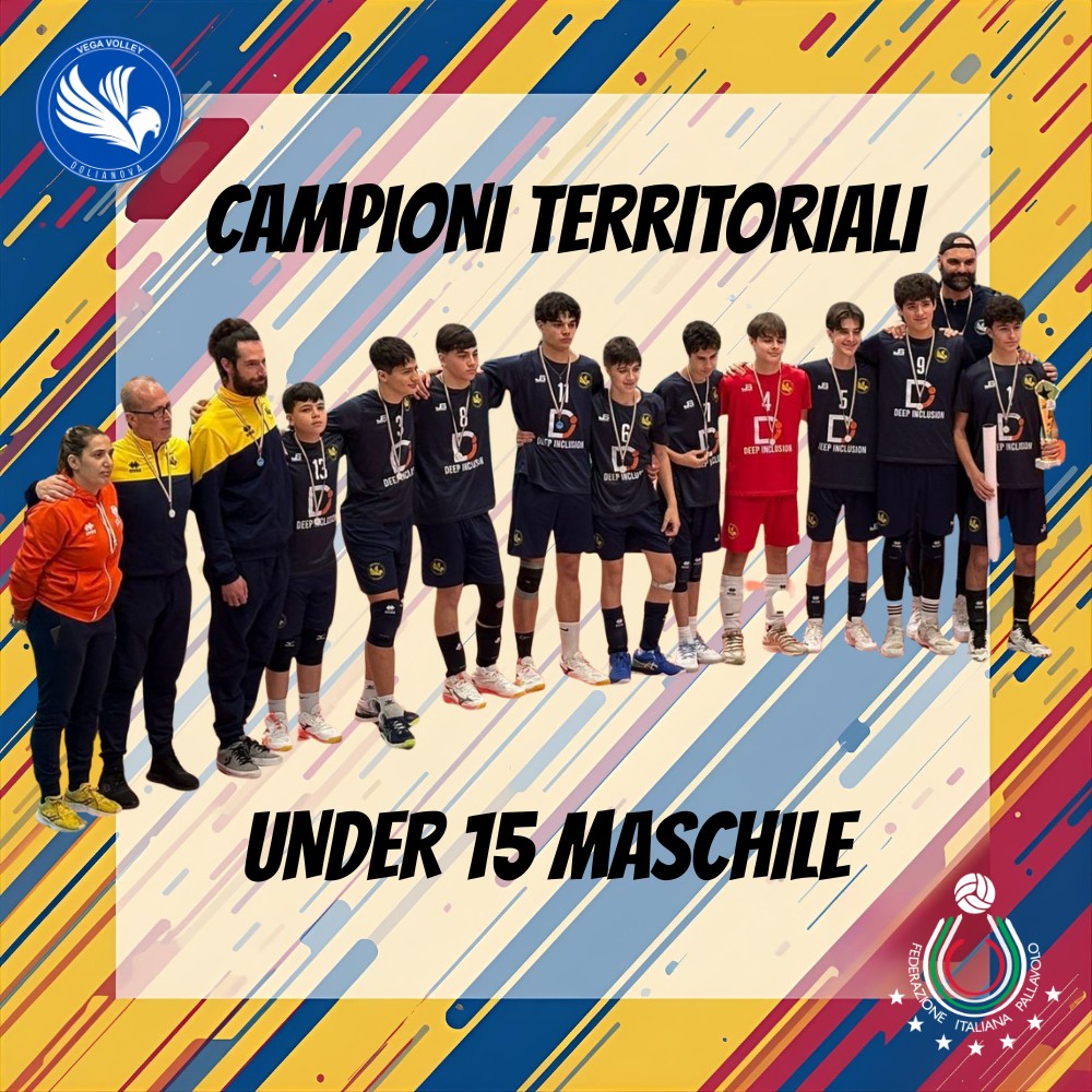 La nostra Under 15 maschile conquista il titolo di 🏆 Campione Territoriale 🏆 per la stagione sport